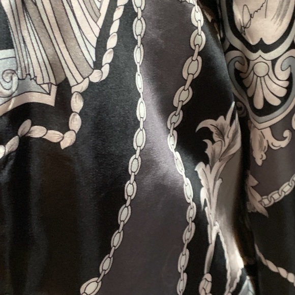 DENNIS BASSO FULLY LINED BLACK FAUX FUR COAT - SZ LARGE - Picture 14 of 16